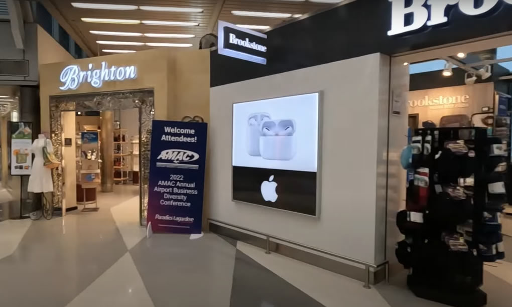 Brookstone and Brighton at O'Hare airport